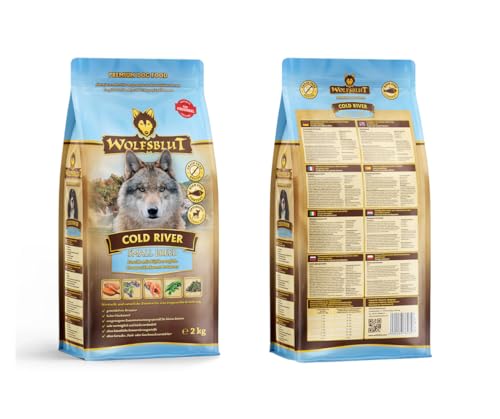 Wolfsblut Cold River Small Breed - 2x2kg Hundefutter – Trockenfutter mit Forelle & Lachs – getreidefrei – optimal für kleine Hunde – mit Süßkartoffeln & Superfoods - Sparpaket