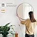 Sunniry Round Mirror 30 inch, Large Round Mirror, Black Circle Mirrors Aluminum Frame, Circle Mirrors for Wall, Bathroom, Living Room, Hallway.
