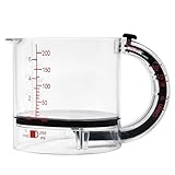 4 in 1 Adjustable Measuring Cup, Multi-Functional Measuring Cup with Scraper-Style Seal Base, Space-Saving Easy to Clean No Waste, All-in-1 Push Up Measurings Cube Cups for Cooking and Baking (1 Pcs)