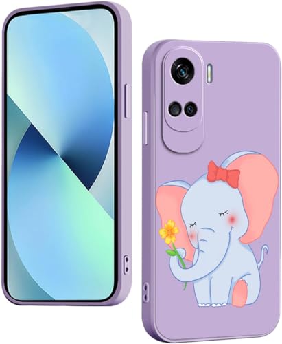 WOKEZ Fodral för Honor 90 Lite 5G - Söt Elefant & Ultratunn Skydd