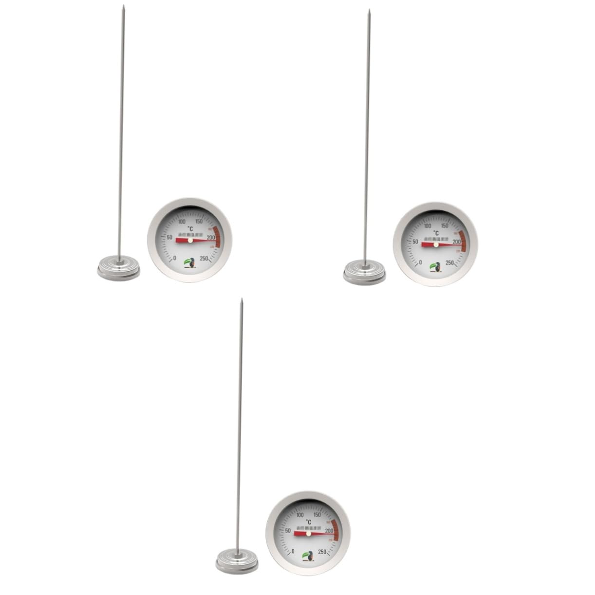 DECHOUS 3pezzi Termometro Per Inossidabile Probe Clip Multi- Per Misurare Zuccheri e Fritture