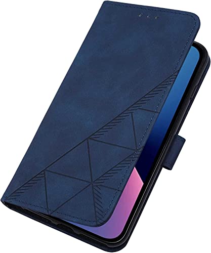 Étui portefeuille iPhone 13 Mini bleu clapet protection intégrale