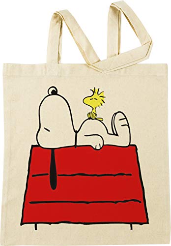 Snoopy freddo su Beige Borse per la Spesa