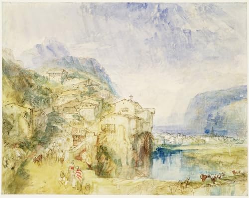 Peinture murale Turner lac des Quatre-Cantons déco salon moderne tableau 60x90