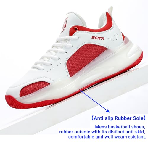 Image of Beita Basketball Shoes for Men High Upper Sneakers Breathable Sports Shoes Anti Slip