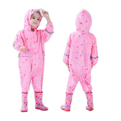 Children's Raincoat Fashion Cute Three Raincoat with Visor Reflective Baby Poncho Girls Raincoat2