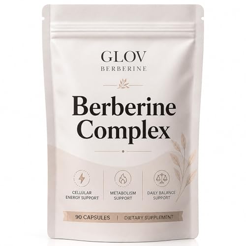 glov berberine Complex Daily Botanical Supplement for Wellness with Ceylon Cinnamon Turmeric Ginger Apple Cider Vinegar Goldenseal and Black Pepper Extract 90 Vegetable Capsules (1)