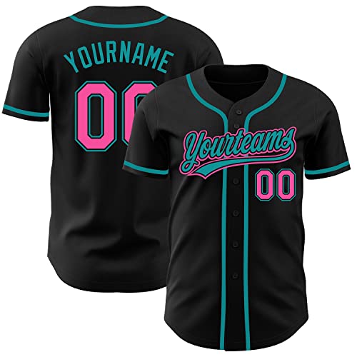 Custom Baseball Jersey Men Women Youth Kids, Pink Purple Baseball Jerseys Printed Stitched Name Number Logo Baseball Uniform