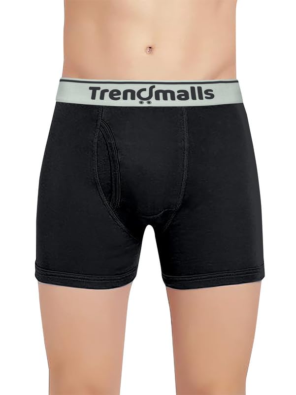 Image of TRENDMALLS Men's Birla Micromodal Regular Fit Solid Men Underwear Boxer with No Marks Waistband