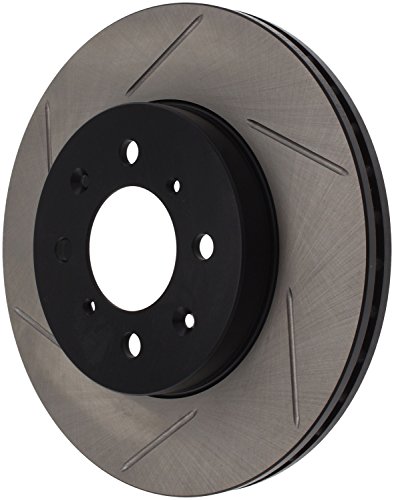 Image of StopTech 126.40021SR Automotive Replacement Front Right Sport Slotted Disc Brake Rotor Fits Select Acura El /Integra, Honda City /Civic /Fit /Insight