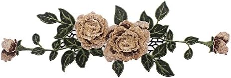 1piece 3D Floral Lace Embroidery Applique Lace Fabric Cord Patches Motif Venise Clothes Decorated DIY Design Craft T2264