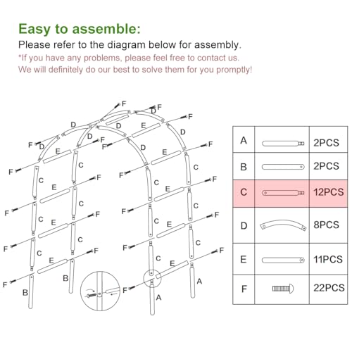 Metal Pergola Arbor,Wedding Arch 4.6 Feet Wide x 7.9 Feet High,Assemble Freely Lightweight Wide Wedding Garden Arbor Bridal Party Decoration White