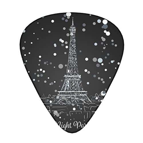 Plectres de guitare Paris Tour Eiffel 12 médiators tendance durables dans une boîte pour ukulélé guitare électrique basse - Les Beatles, Paul McCartney, John Lennon, RIngo Starr, George Harrison Plectres de guitare Paris Tour Eiffel 12 médiators tendance durables dans une boîte pour ukulélé guitare électrique basse