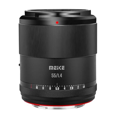 Image of Meike 55mm F1.4 Standard Aperture APS-C Frame Auto Focus Fixed Prime Portrait Lenses for Sony E Mount Mirrorless Cameras ZV-E10 A6600 A6400 A5000 A5100 A6000 A6100 A6300 A6500 A6700