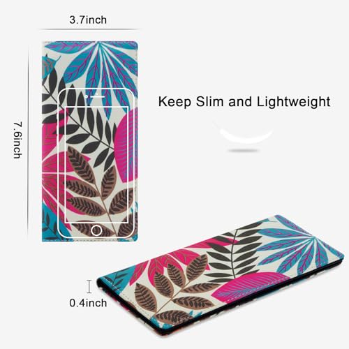 HUA ANGEL Womens Wallet, Ultra Slim Thin RFID Blocking Credit Card Holder Bifold Clutch Long Wallets Ladies Girls Gift4