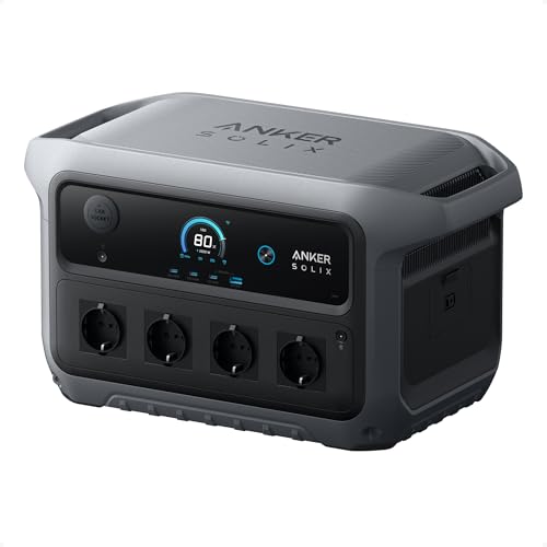 Anker SOLIX C2000 Gen 2 Tragbare Powerstation, 2400W (Spitzenleistung 4000W) Solargenerator, In 58 Min voll geladen, 2048Wh LiFePO₄-Akku, Für Camping und Stromausfälle (optional mit Solarpan