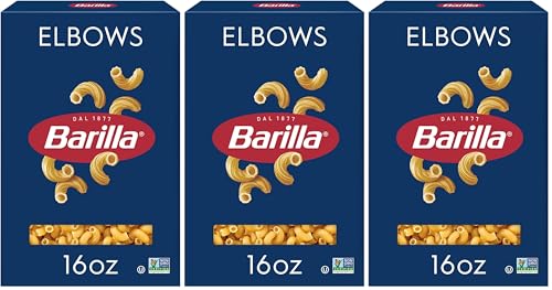 Barilla Pasta, Elbows, 16 Ounce (Pack of 3)