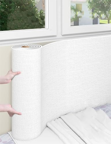 Papier peint autocollant épais isolant thermique aspect lin chic - 2