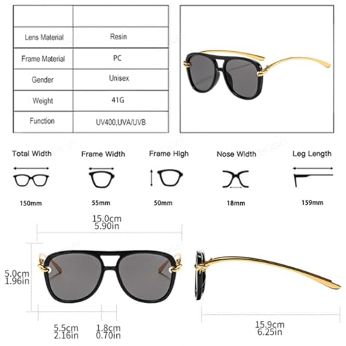 Lunettes de soleil vintage verres dégradés protection UV400 tendance - 6