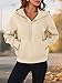 PRETTYGARDEN Women's Half Zip Up Hoodies 2025 Fall Long Sleeve Cropped Pullover Oversized Sweatshirt Fashion Y2K Clothes (Beige, Large)