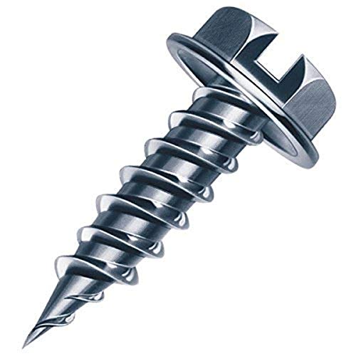 Malco HW8X1/2ZT #8x1/2 Zip-in Screws with Hex Washer Slotted Head 1,000-Pack by Malco - Used condition - US$21.31