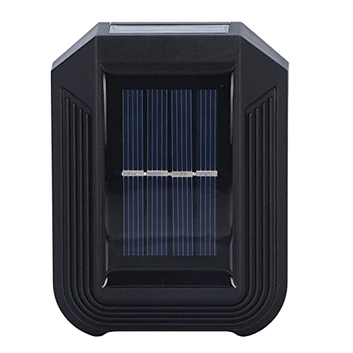 Haofy Apliques Solares para Exteriores 6LED con IP65 a Prueba de Agua para Jardín, Entrada, Puerta Principal, Patio Trasero, Pasarela, Garaje, Terraza, Patio, Decoración Exterior, Carga en Días (Luz