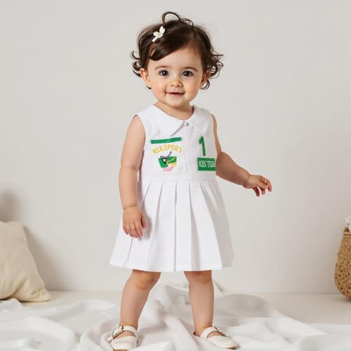 Toddler Baby Girl Golf Dress 2nd/First Birthday Outfit Hole in One Sleeveless Polo Dress Summer Masters Golf Clothes2