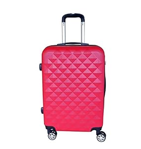 QTC Reisekoffer Hartschale QTC Kairo 2 Case Trolley L Reise Koffer Trolly ? (rot) QTC Reisekoffer Hartschale QTC Kairo 2 Case Trolley L Reise Koffer Trolly ? (rot)