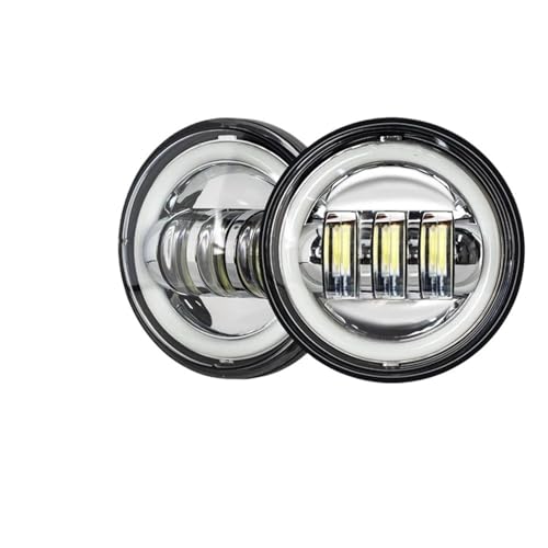 oCNwbhCg I[goCp 4.5C` LED tHOv DRL n[O 30W Eh^ h 4 1/2C` ⏕pbVOv(A Silver with DRL)
