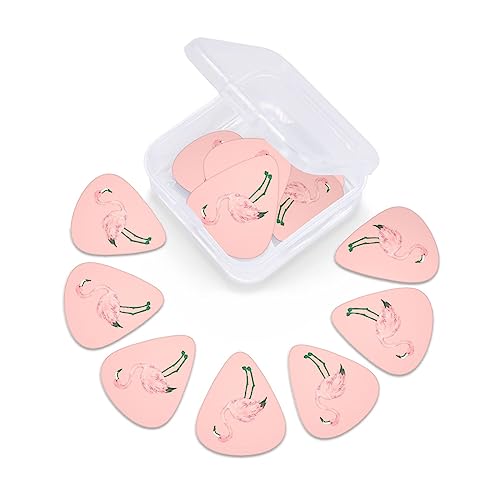 Lot de 12 médiators en forme de flamant rose pour guitare électrique et basse dans une boîte - Les Beatles, Paul McCartney, John Lennon, RIngo Starr, George Harrison Lot de 12 médiators en forme de flamant rose pour guitare électrique et basse dans une boîte – Image 7