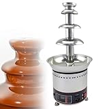 SHEUAO Schokoladenbrunnen Schokobrunnen Schokofondue 220V 300W Edelstahl Schokobrunnen...