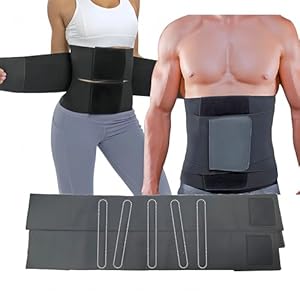 Upgrade Stomach Wrap More Comfort. Waist Trainer for Women and Men.