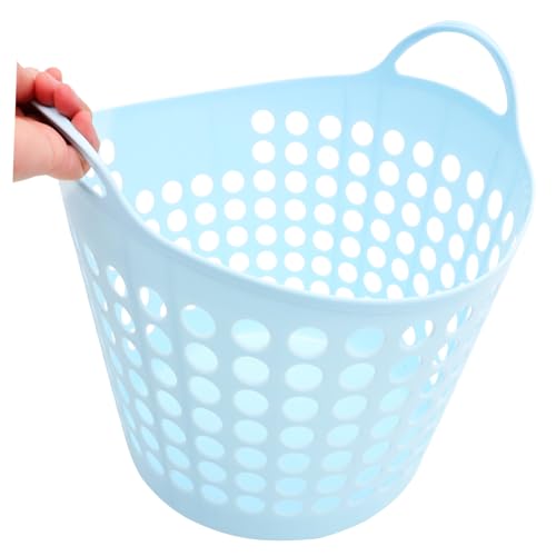Panier à linge plastique robuste réutilisable avec poignées ergonomiques - 7