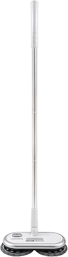 Miniatura 10 de VEVOR Trapeador eléctrico inalámbrico, batería potente de hasta 70 minutos, trapeador eléctrico giratorio con cabezales giratorios dobles, 4