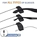 sarlar Smart Glasses Strap Sports 2 pcs for Rayban Meta Oakley Wayfarer Skyler Headliner Glasses, Adjustable AR/XR Eyewear Retainer Strap Holder for Kids Women Men, Lanyard String Chain Around Neck