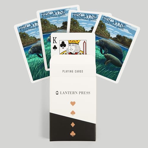 Lantern Press Biscayne Naipes Poker 52 cartas miniatura 6