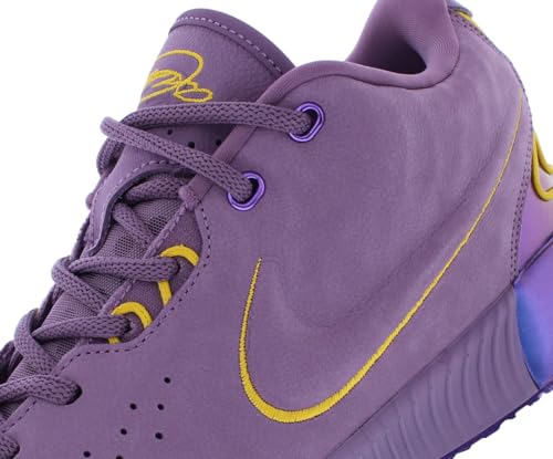 NIKE Lebron XXI Freshwater Big Kids' Basketball Shoes (FZ7189-500, Violet Dust/Purple Cosmos/University Gold) Size 5.53