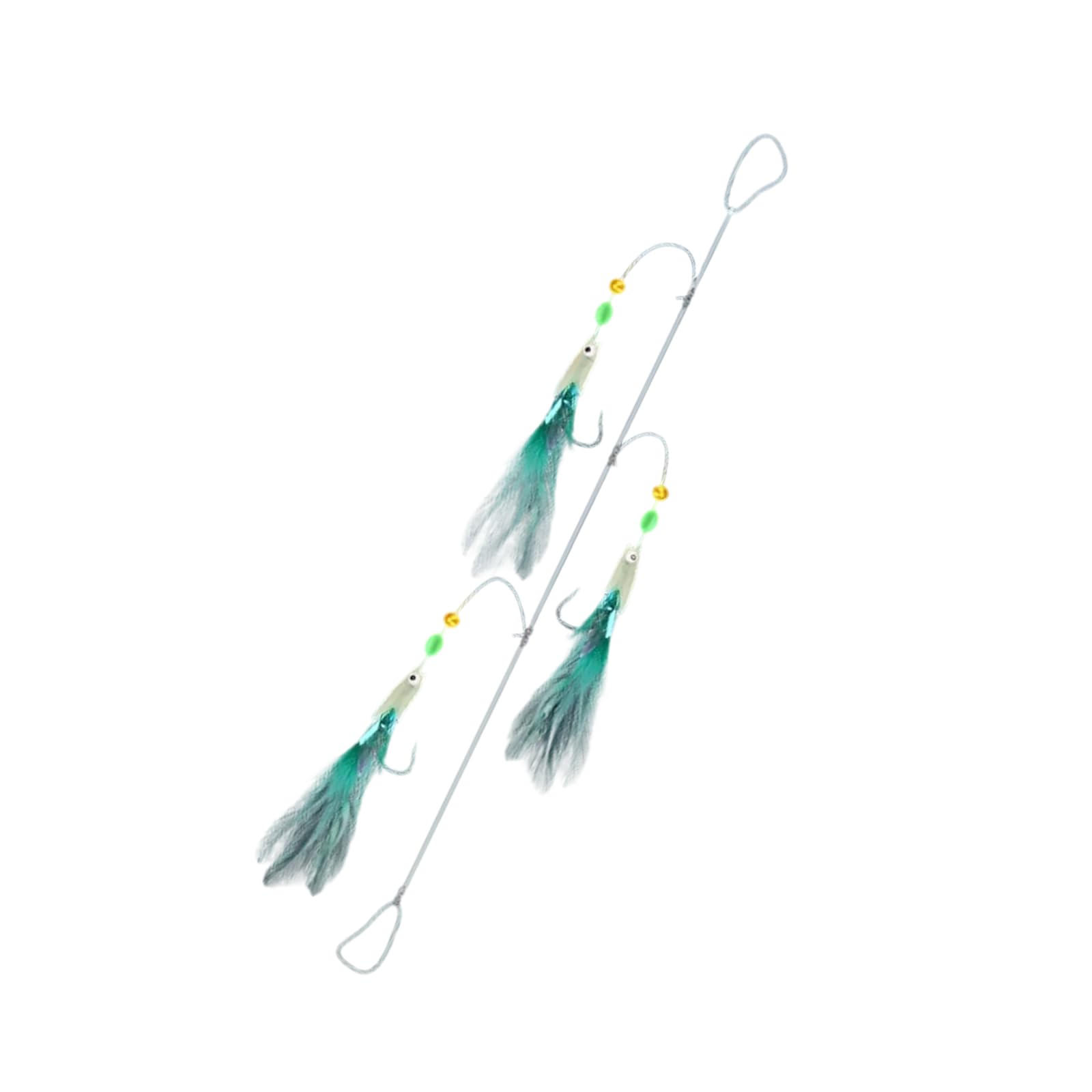CAZSTYK Baits Lures Hook with Glow Beads Sabiki Glow Fish String Hook Fishing Baits for Saltwater Fishing Equipment