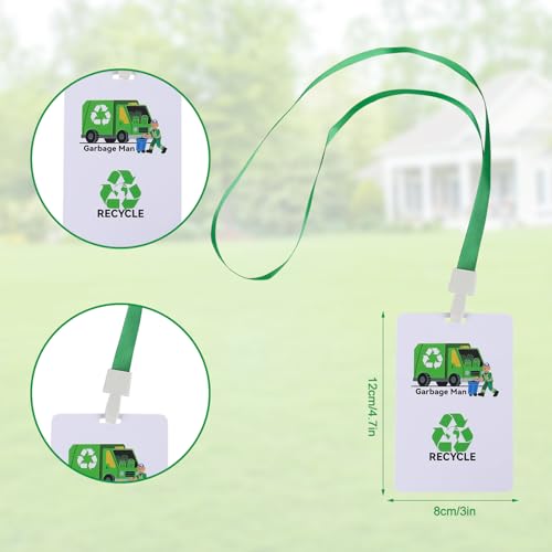 Disfraz infantil con accesorios de camión de basura miniatura 6