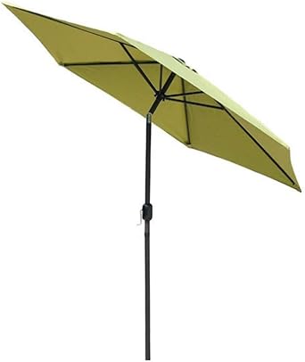 7.9ft Garden Parasol Umbrella, Canopy Foldable UV Resistant with Manual Crank for Balcony Terrace Outdoor Shelter Tent