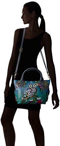 Image of Anna by Anuschka Women's Genuine Leather Large Tote Bag - Zip-Top Organizer with Outside Side Pockets