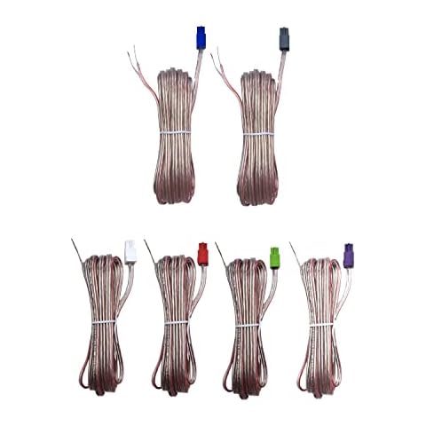 Lautsprecherkabel 6x Pcs Red Gray Speaker Sound Wires Cords Cables Compatible With Sony Home Cinema Theater System Cover