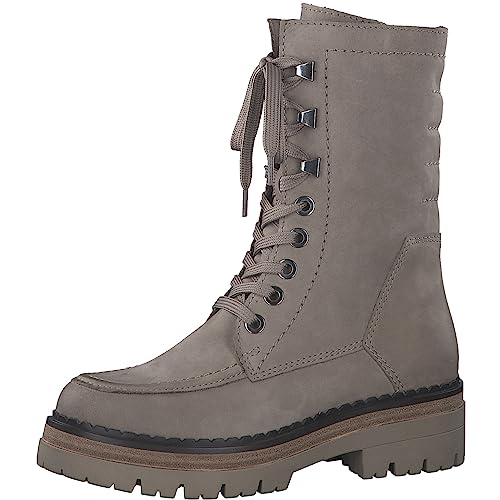 Bottes à Lacets MARCO TOZZI Femme 2-26211-41 en cuir noir et style rangers chic