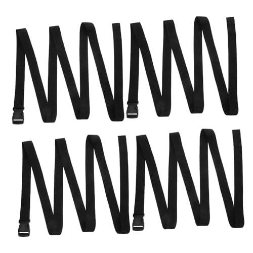 BESTYASH 4 Piezas Correas Amarre Ajustables con Hebilla para Equipaje y Mudanzas Cintas Resistentes para Sujeción Segura y Transporte