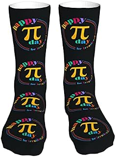 883 Compression Socks Funny Mathematical Happy Pi Day Calf Socks Non Slip Crew Socks Breathable Athletic Socks For Jogging Trekking Walking 40cm