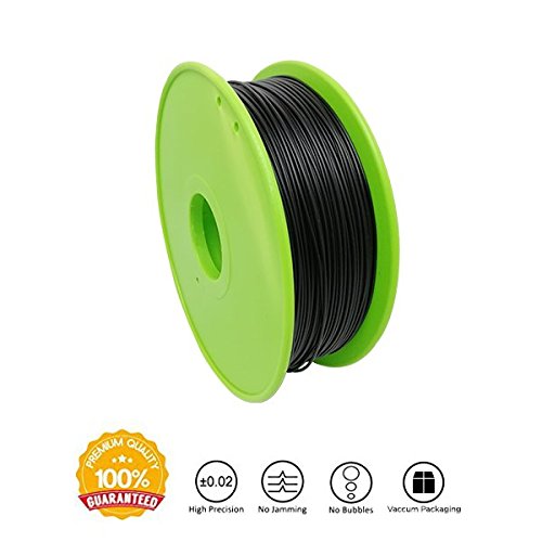 Tesseract Premium ABS 1.75mm 3D Printing Filament | Dimensional Accuracy +/- 0.03mm | Compatible with Most FDM Printers | 1 KG 3D Printer Filament - ABS Black (Quantity 1)