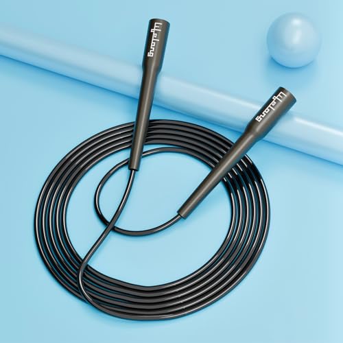 Image of Lifelong Gym Shaker Bottle and Skipping Rope For Boys and Girls. /Fitness And Strength Training Rope /Protein Shaker /Leakproof Shaker,(Pack Of 2) - Black