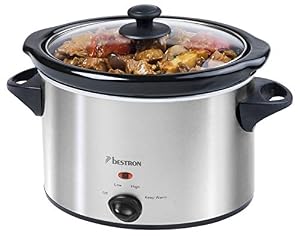 Bestron ASC350 Slowcooker Silber 3.5L