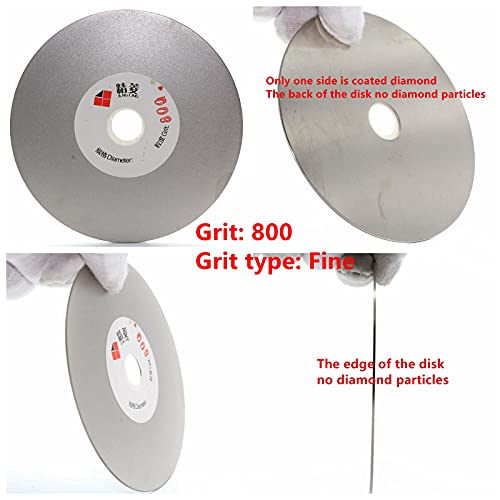 Jingling 4" Inch 100Mm Diamond Flat Lap Disc Coated Grinding Disk Grit 800 Fine #TOP1