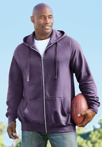 Image of KingSize Men's Big & Tall Fleece Zip-front Hoodie Jacket